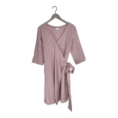 Nakoa linen wrap dress, rose | woman S