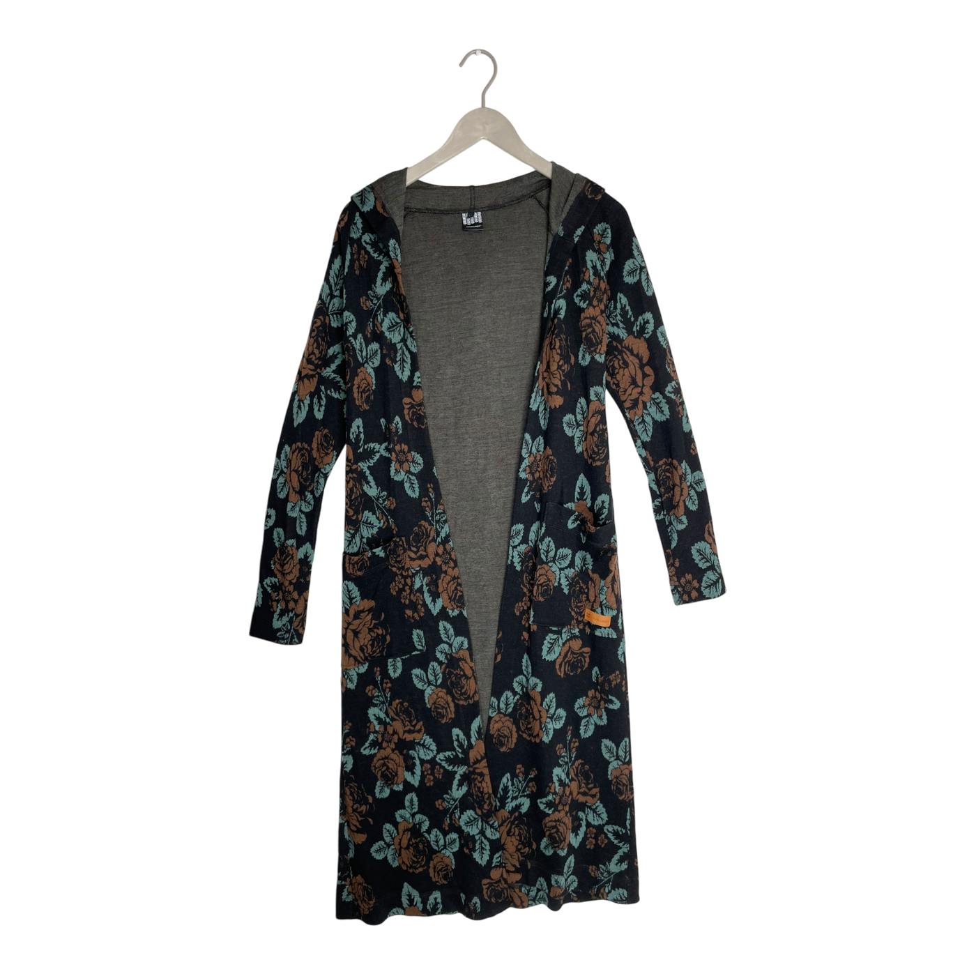 Ommellinen merino long cardigan, flower | woman M