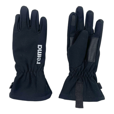 Reima tehden mid-season gloves, black | 2-4y