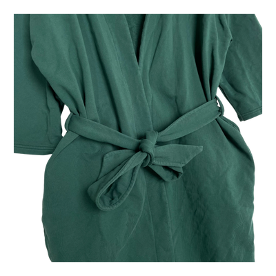 Riva Clothing sweat wrap kimono, hunter green | woman S/M