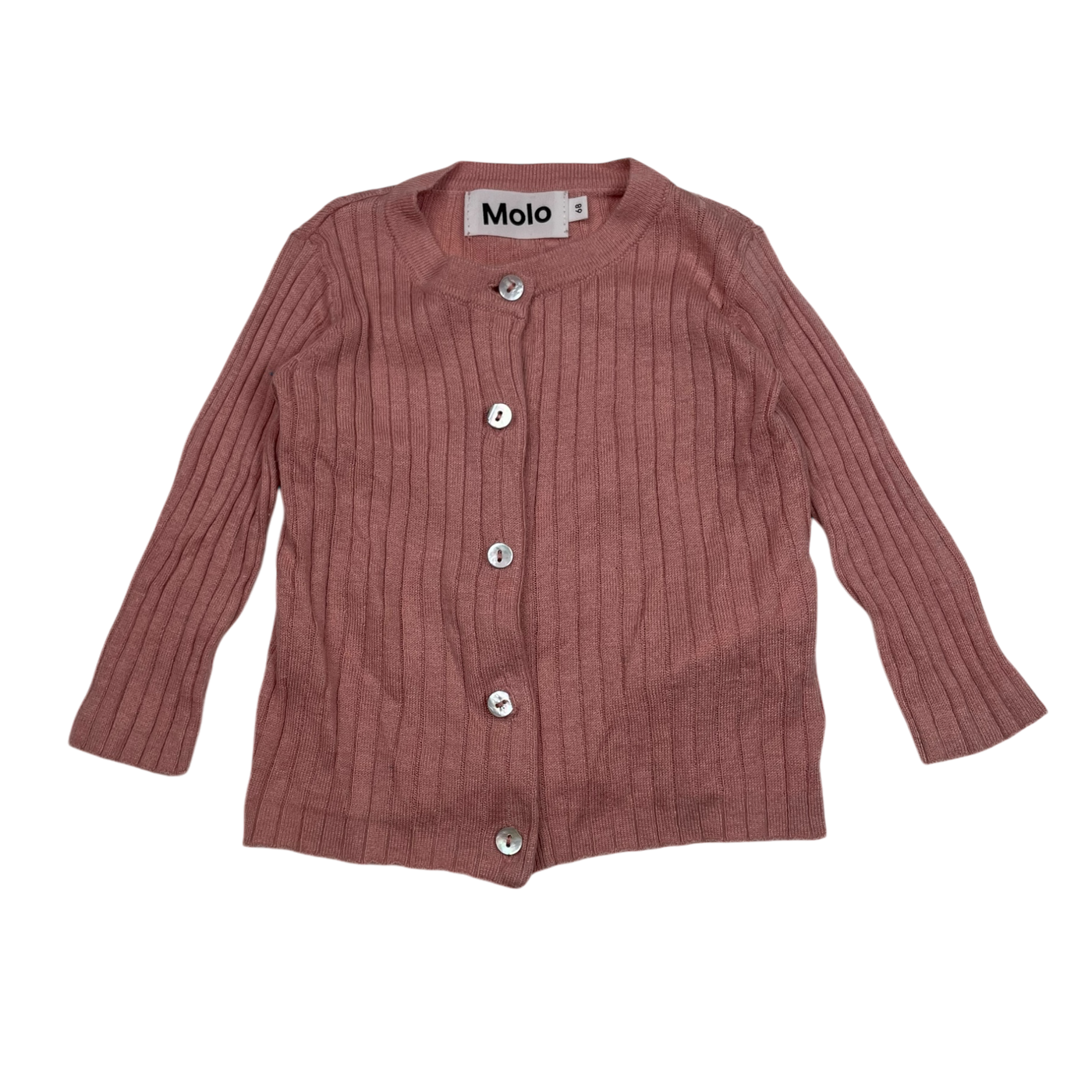 Molo cardigan, old rose | 68cm