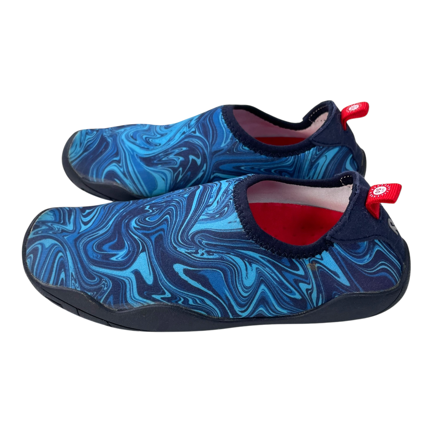 Reima lean swimming shoes, blue swirls | 30