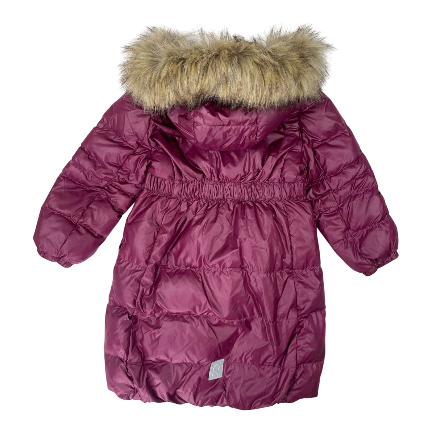 Reima satu down winter jacket, burgundy | 104cm