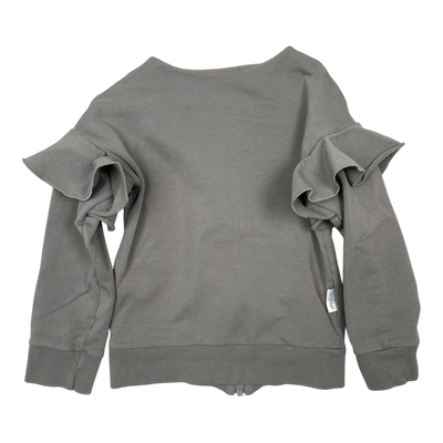 Gugguu zipper sweat jacket, grey | 110cm