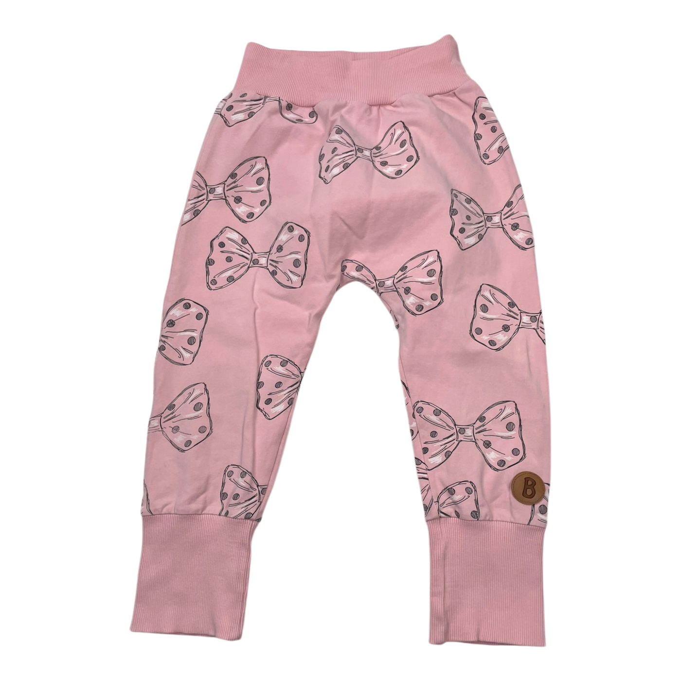 Blaa baby sweatpants, pink bow | 86/92cm