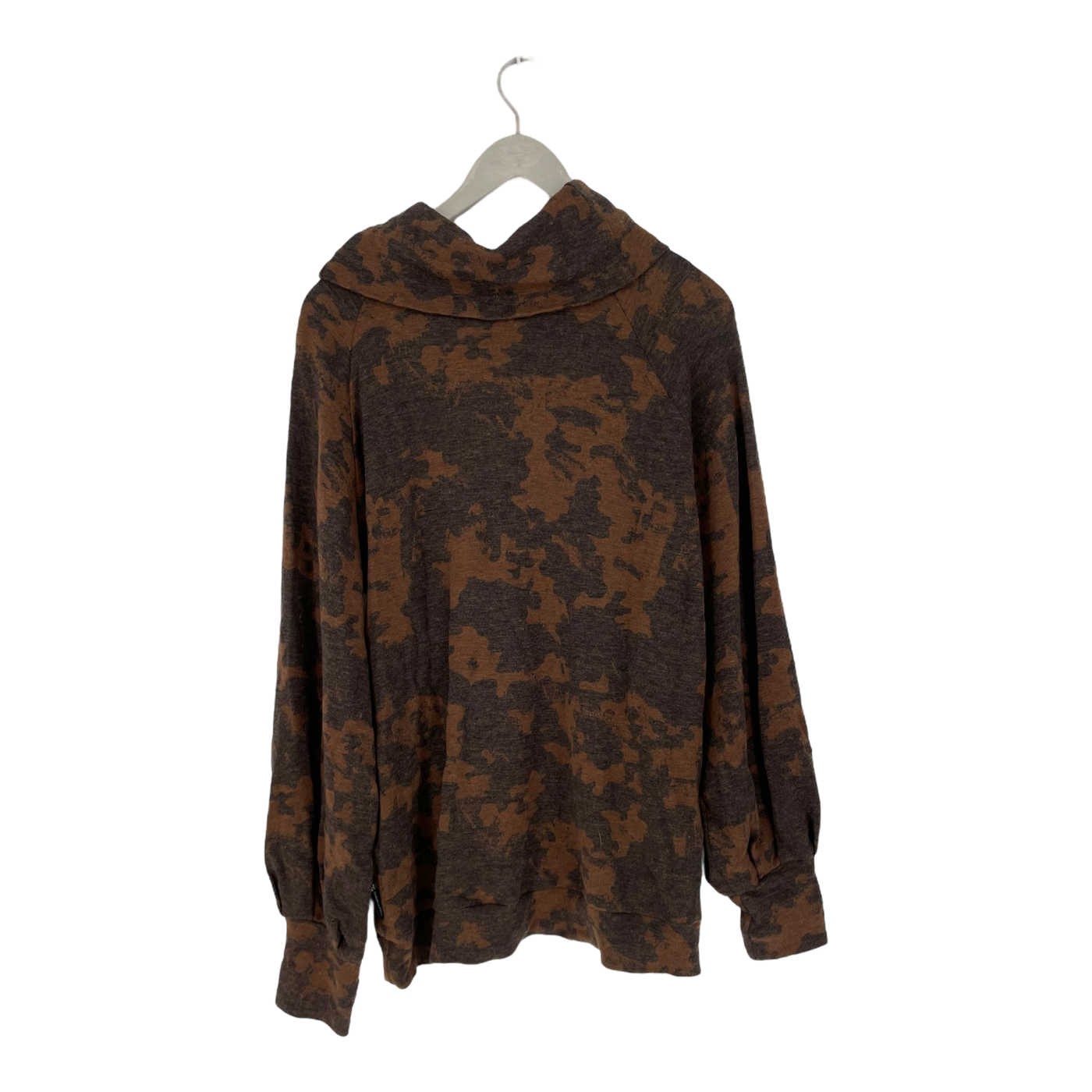 Ommellinen merino turtleneck shirt, brown | woman 3XL