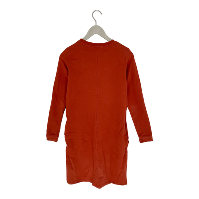 Kaiko ruffle sweat dress, rust | woman S