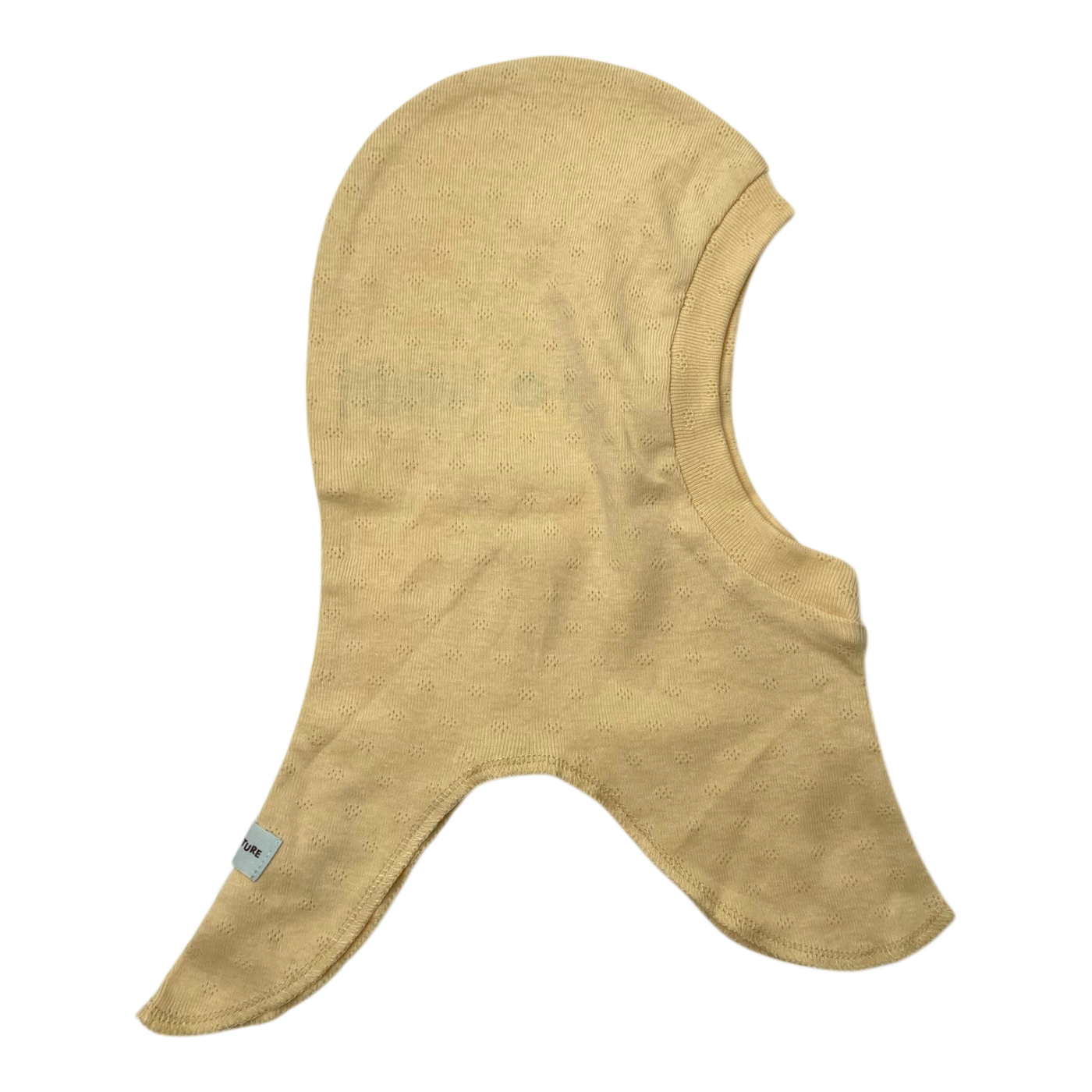 Mini A Ture bit hood, lemon | 12-18m