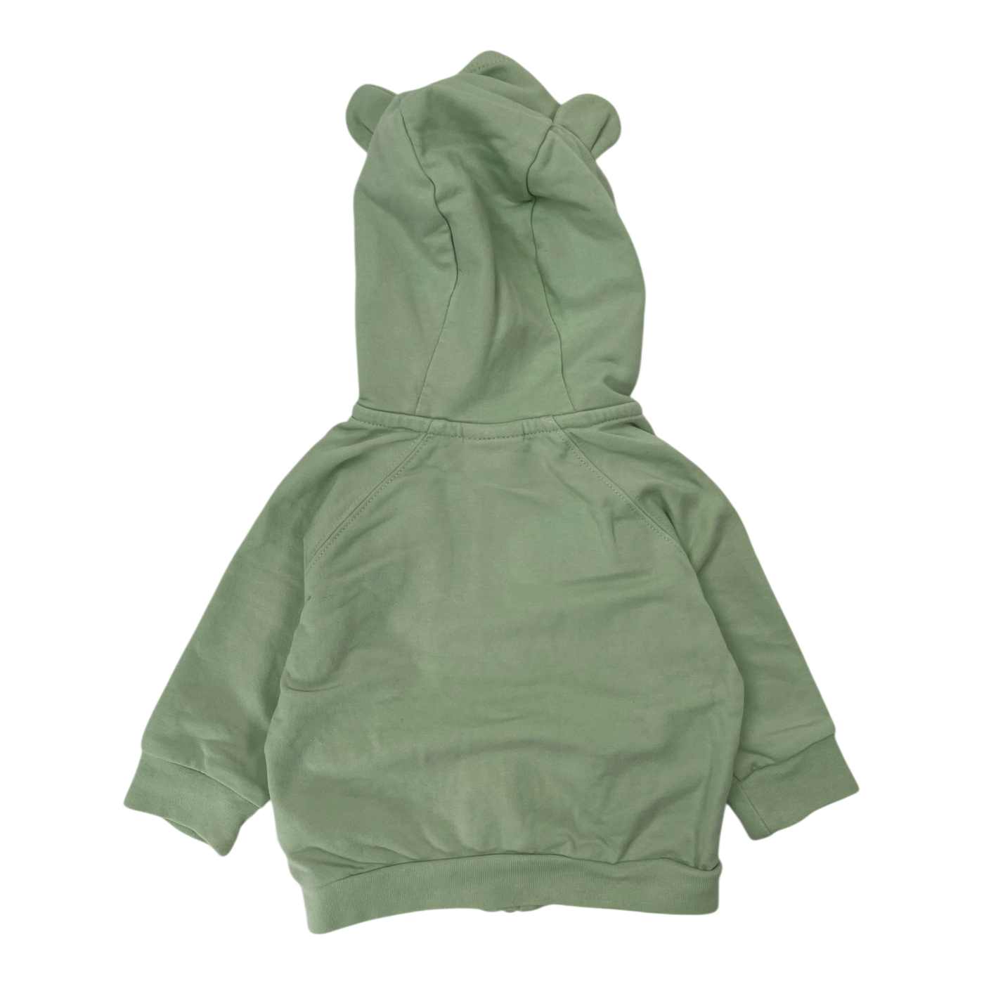 Polarn O. Pyret ear hoodie, green | 56cm