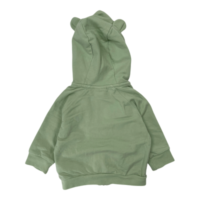 Polarn O. Pyret ear hoodie, green | 56cm