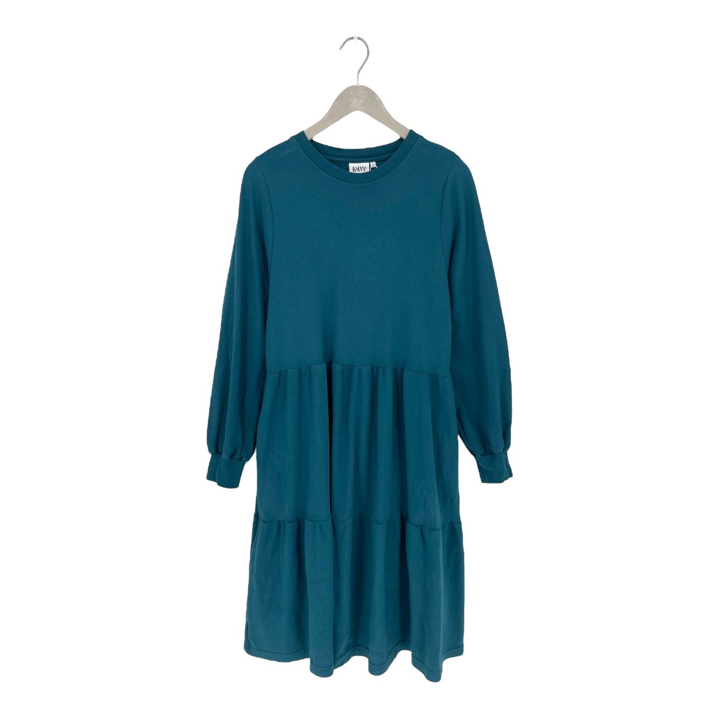Toive tiered dress, teal | woman S