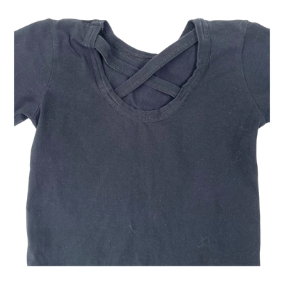 Kaiko cross shirt, black | 110/116cm