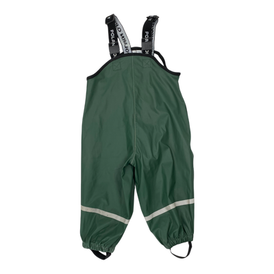 Polarn O. Pyret Rain Latzhose, dunkelgrün | 86/92 cm