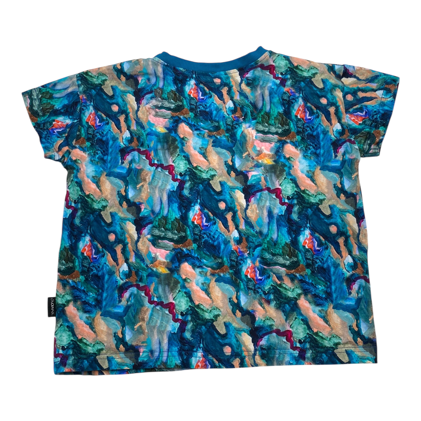 Aarre t-shirt, blue watercolor | 134/140cm