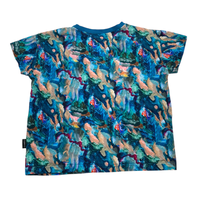 Aarre t-shirt, blue watercolor | 134/140cm
