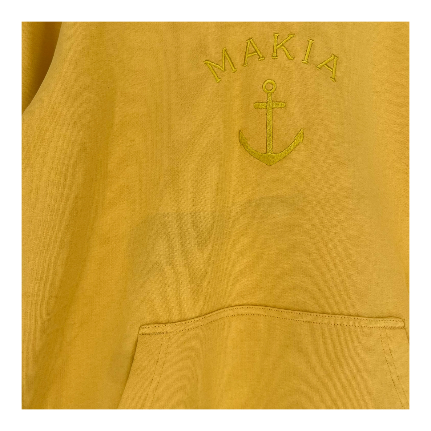Makia floke sweatshirt, ochre | unisex M
