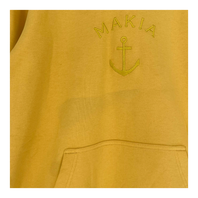 Makia floke sweatshirt, ochre | unisex M