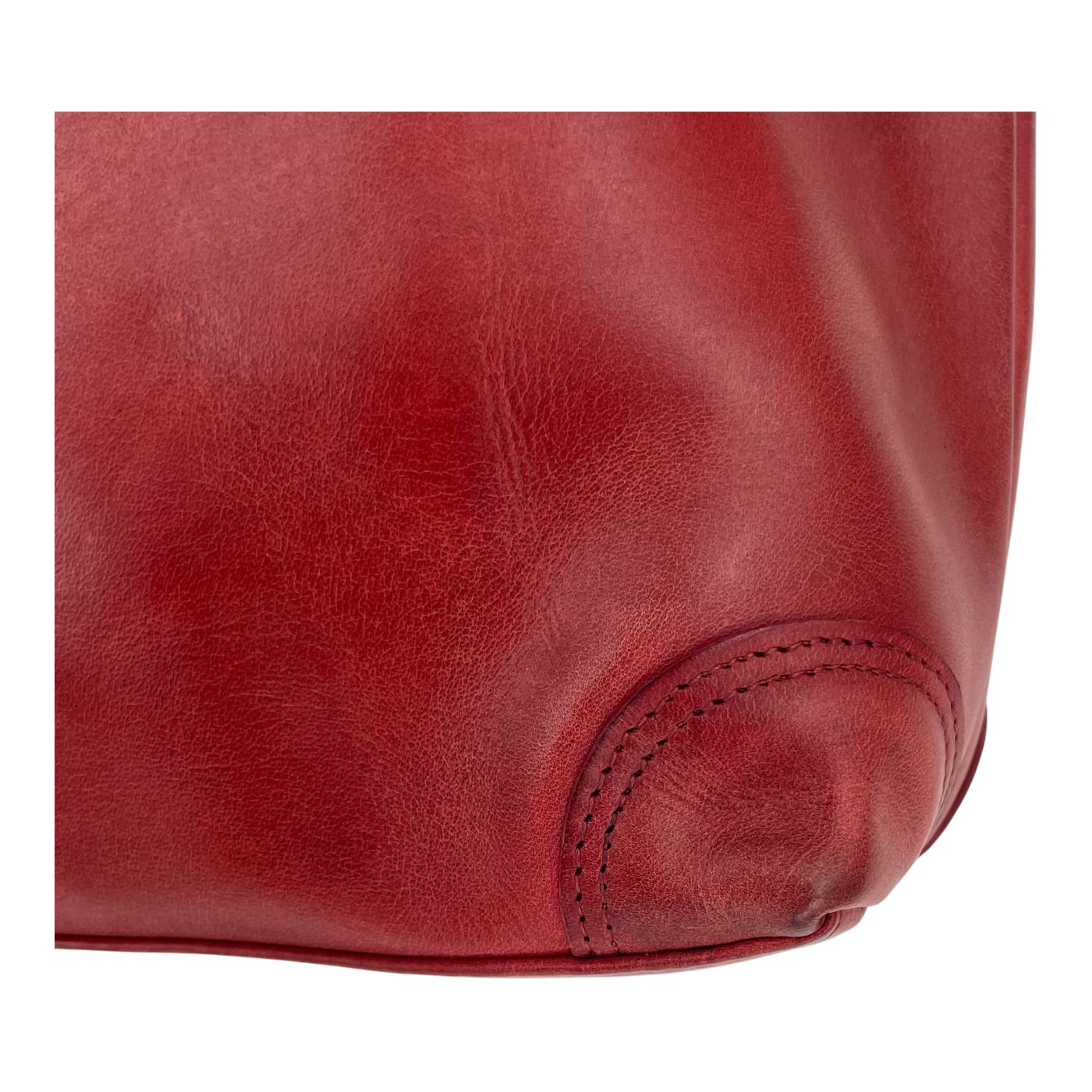 Holzrichter leather shoulder bag, red
