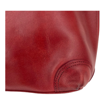 Holzrichter leather shoulder bag, red