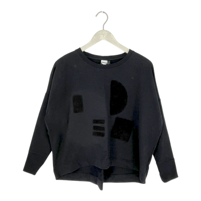 Papu logo sweatshirt, black | woman s