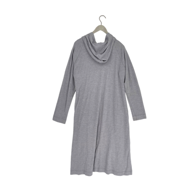 Ommellinen merino long cardigan, grey | woman XXL