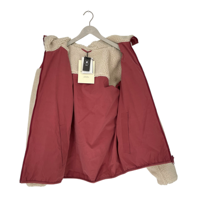 Embassy of Bricks and Logs vallen sherpa jacket, beige/pink | unisex L