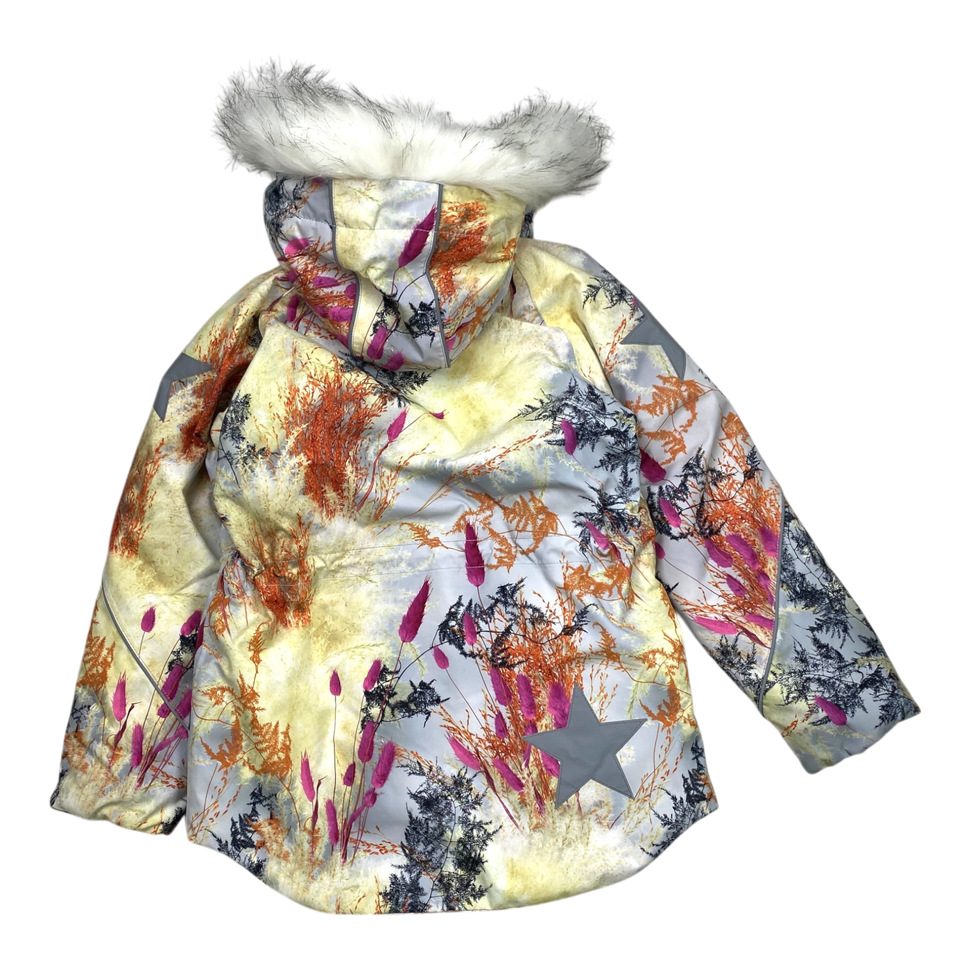 Molo cathy fur winter jacket, eternal flowers | 134cm