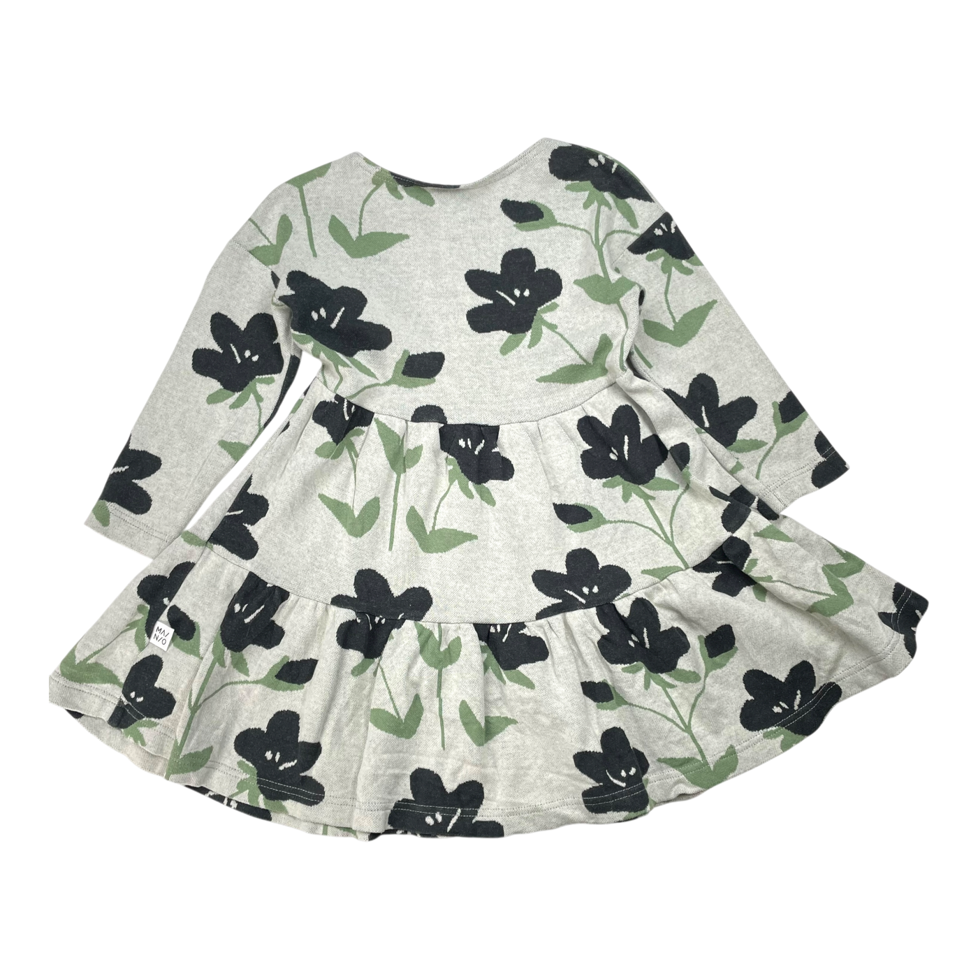 Mainio jacquard dress, flowers | 98/104cm