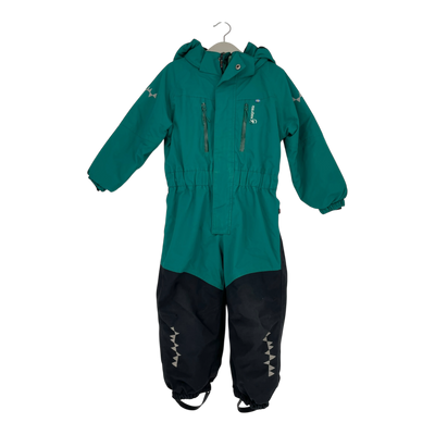 Isbjörn winter overall, green | 98cm