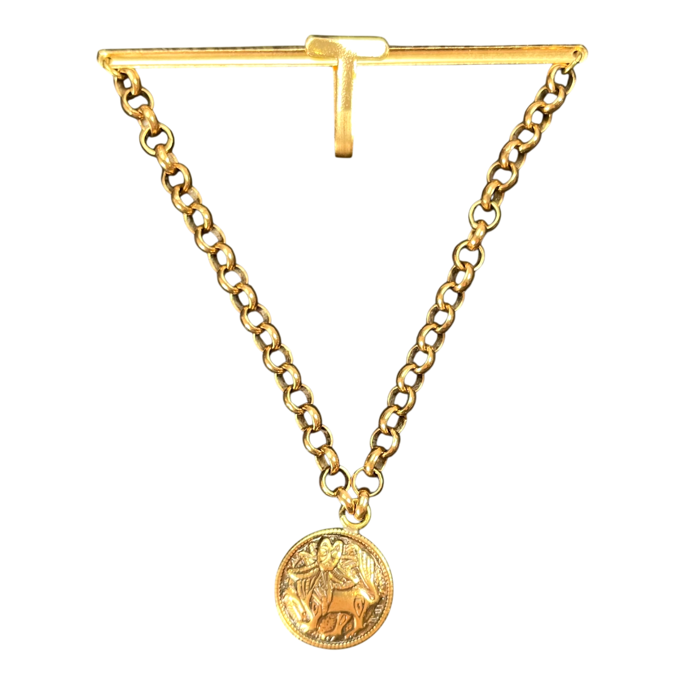 Kalevala Koru aurinkoleijona tie clip, bronze