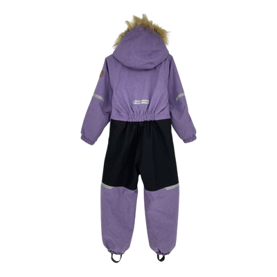 Polarn O. Pyret winter overall, lavender/black | 116cm