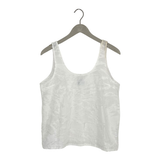 R/H Studio sleeveless frayed top, white | woman S
