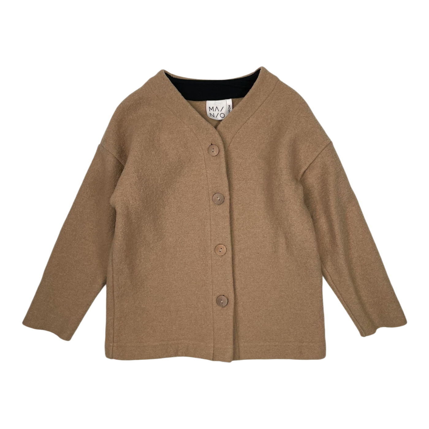 Mainio boiled wool jacket, beige | 110/116cm