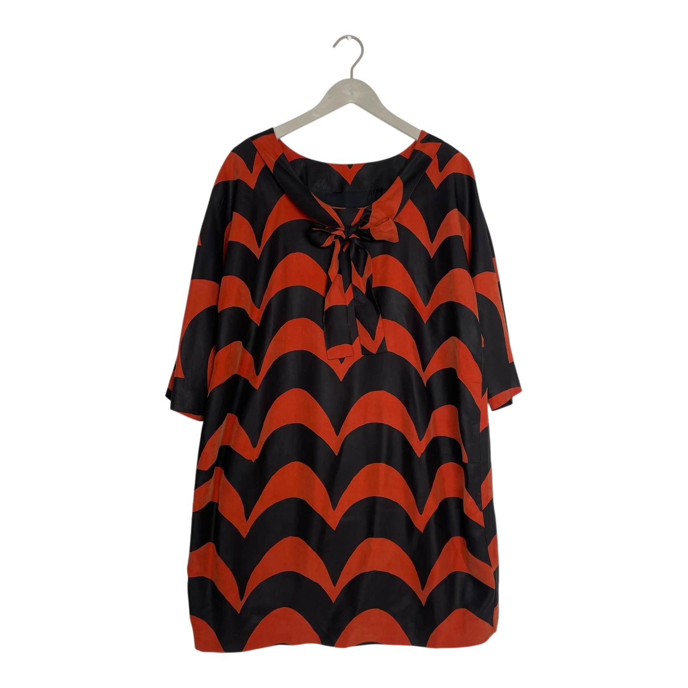 Marimekko silk tunic, iso laine | woman M