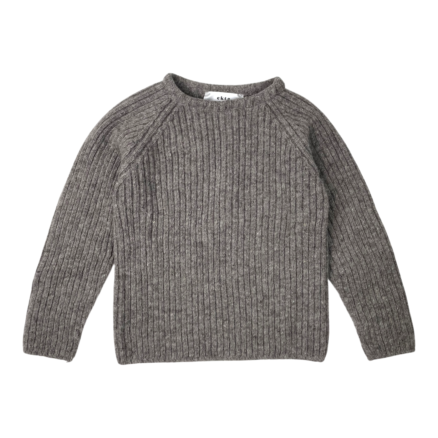 Ekta mikaela wool sweater, grey | 8y