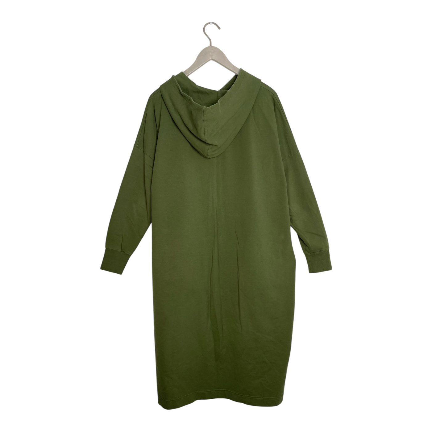 Papu giant split hoodie dress, forest green | woman XXL