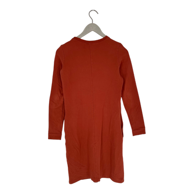 Kaiko ruffle sweat dress, rust | woman XS