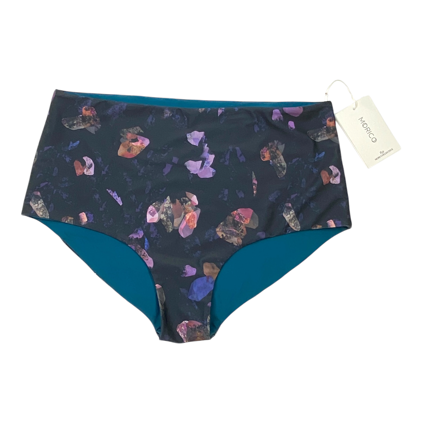 Morico bikini bottoms, purple abstract | woman XXL