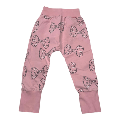 Blaa baby sweatpants, pink bow | 86/92cm