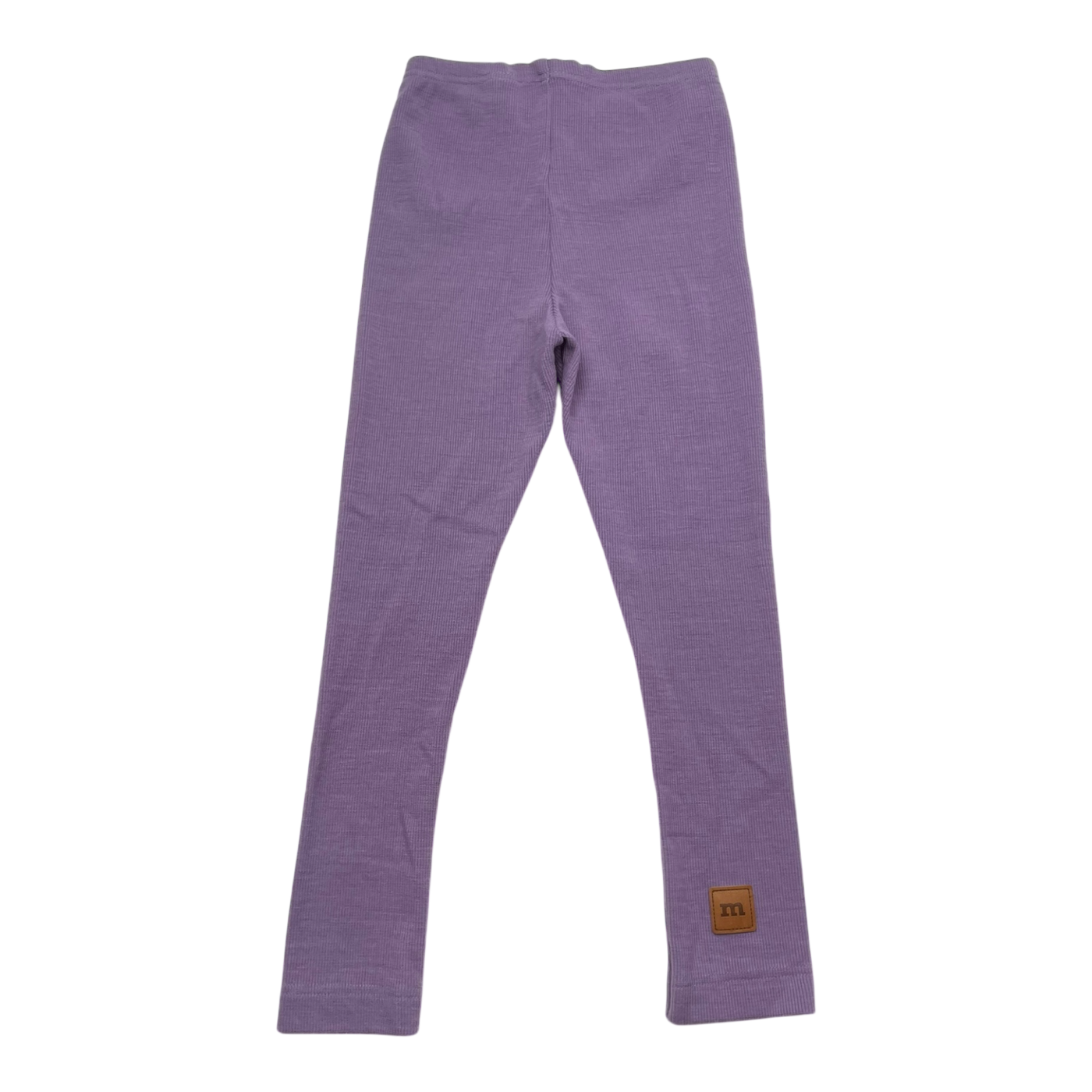 Metsola wool rib leggings, purple | 110/116cm