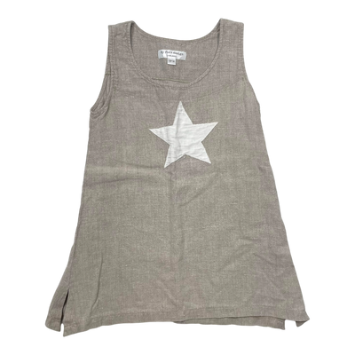 Bypias linen dress, star | 128/134cm