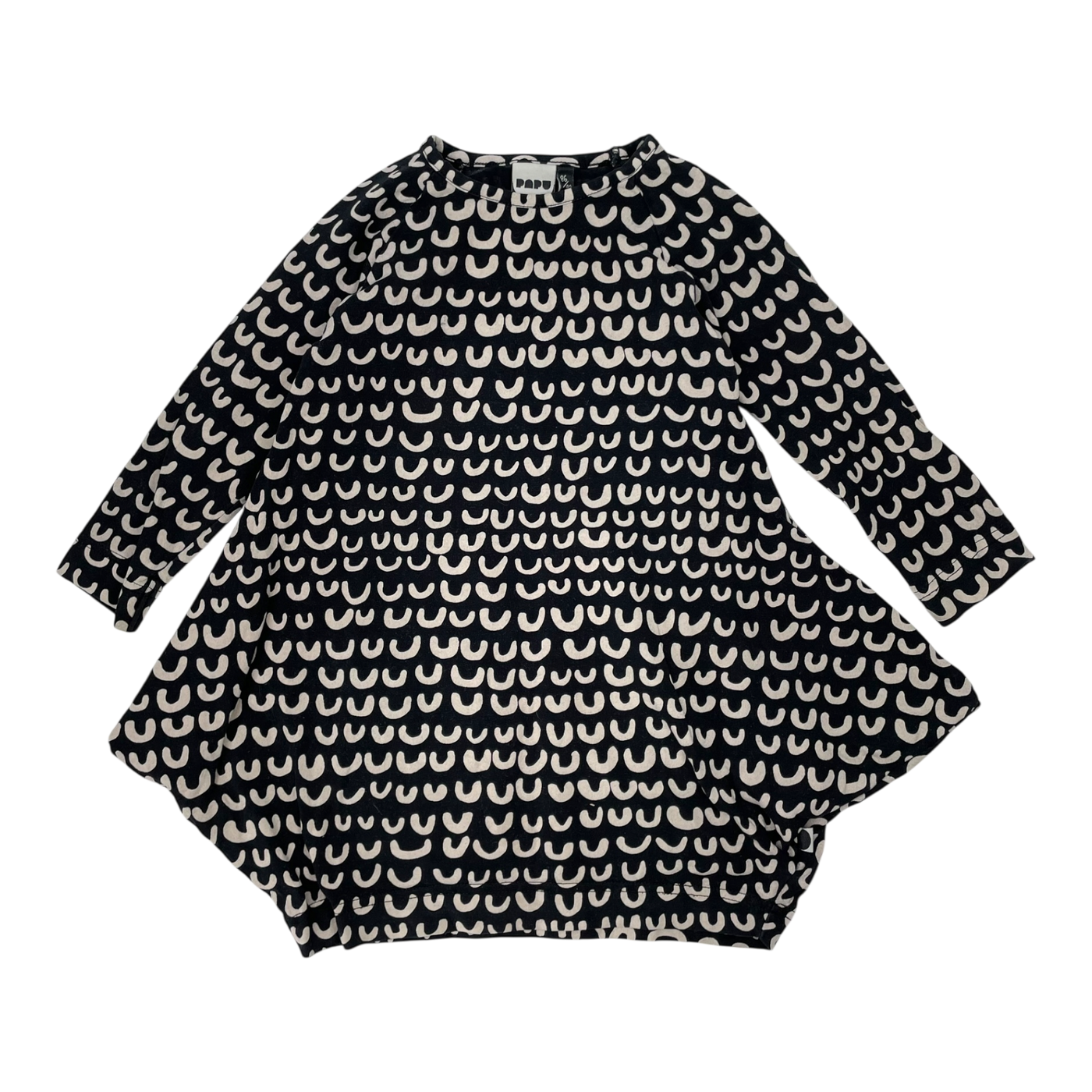 Papu kanto dress, beans | 86/92cm