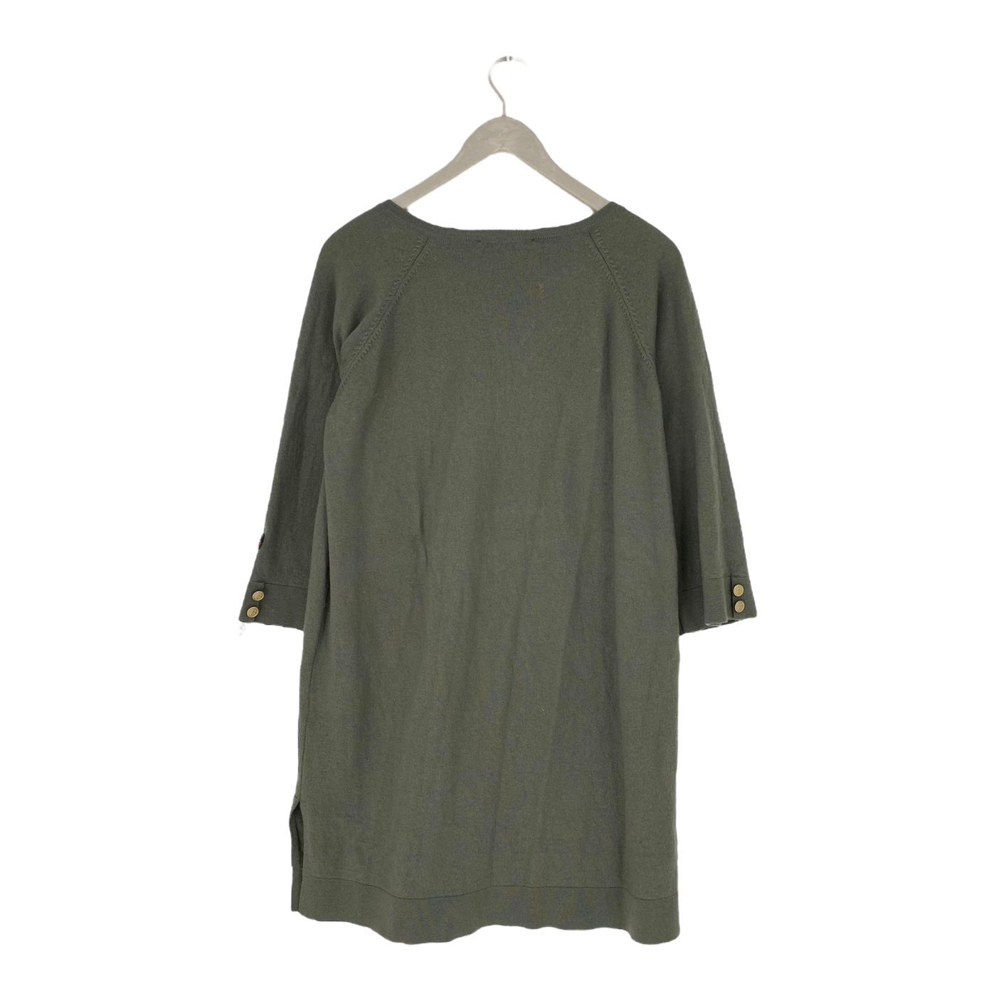 Busnel merino wool dress, olive green | woman 42