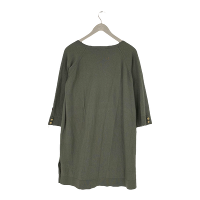 Busnel merino wool dress, olive green | woman 42