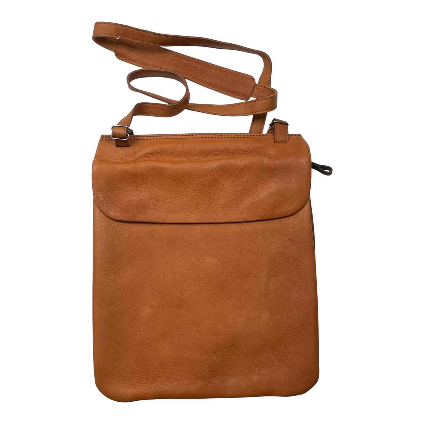 Harold's Bags charcoal smooth backpack, cognac