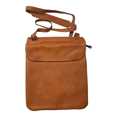 Harold's Bags charcoal smooth backpack, cognac