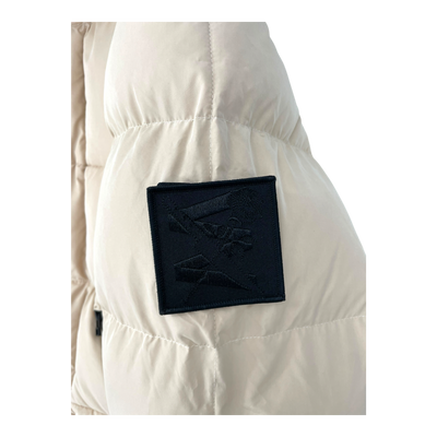 Embassy of Bricks and Logs reversible puffer jacket, beige/black | unisex S