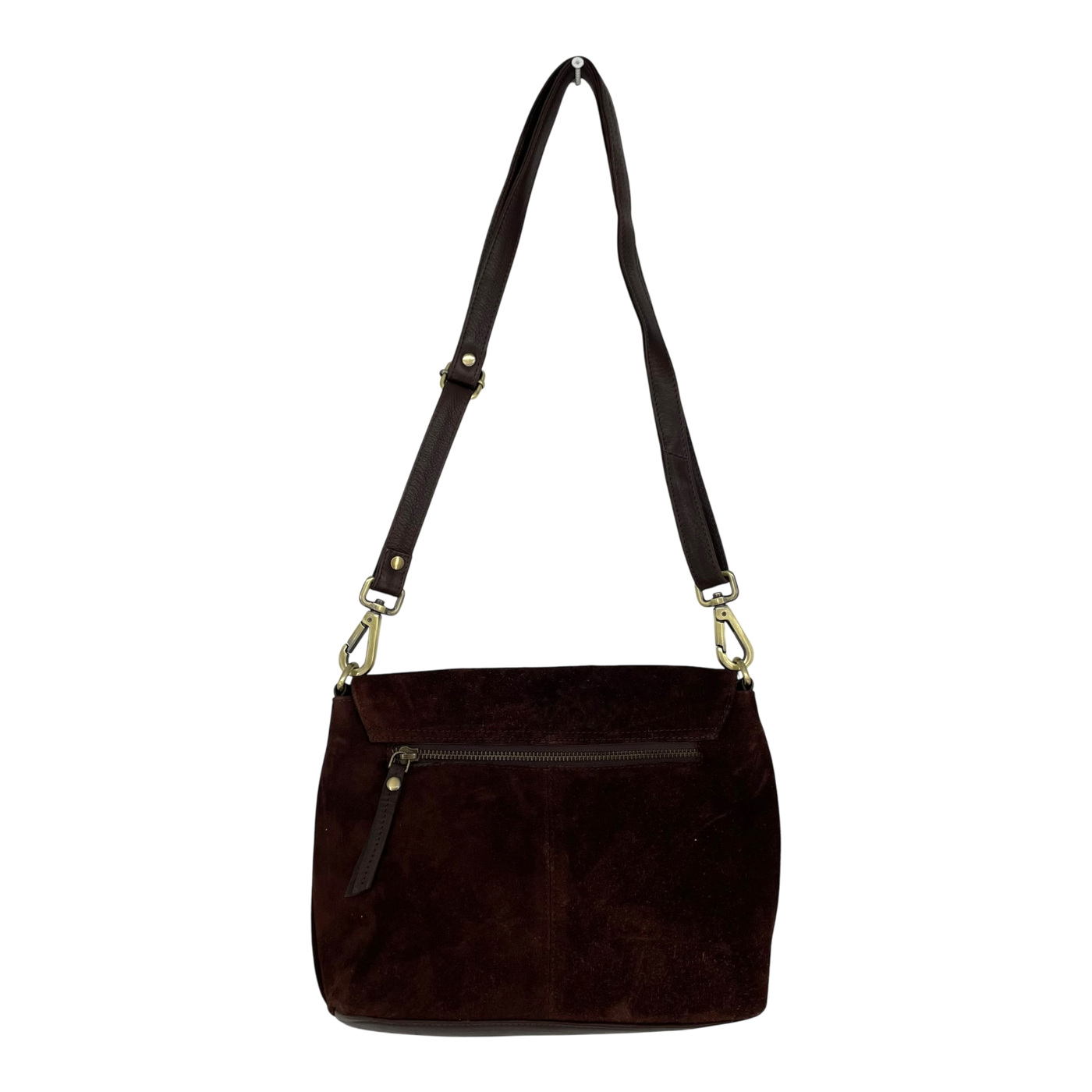 Holzrichter leather shoulder bag, brown