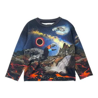 Molo sweatshirt, space volcano | 122cm