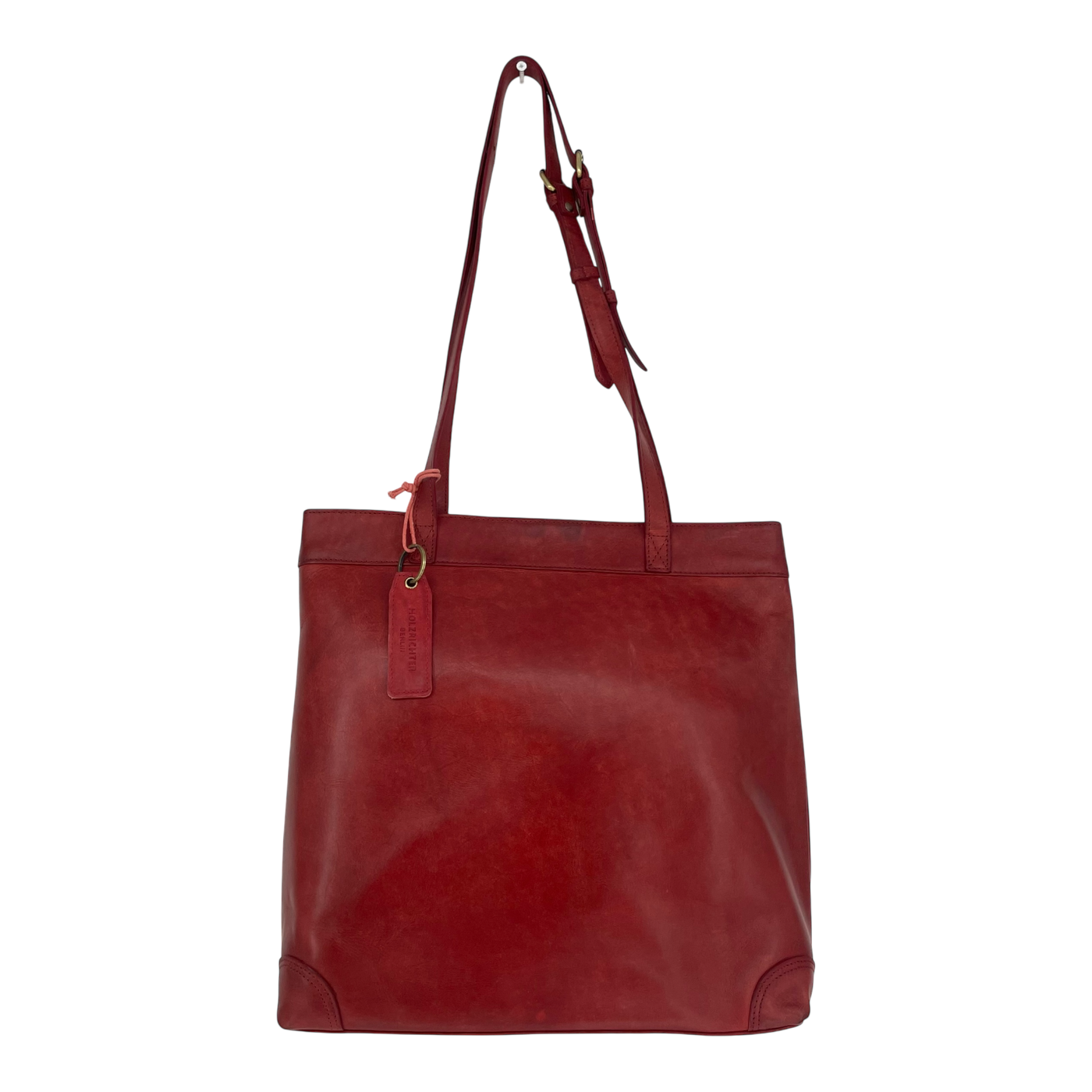 Holzrichter leather shoulder bag, red